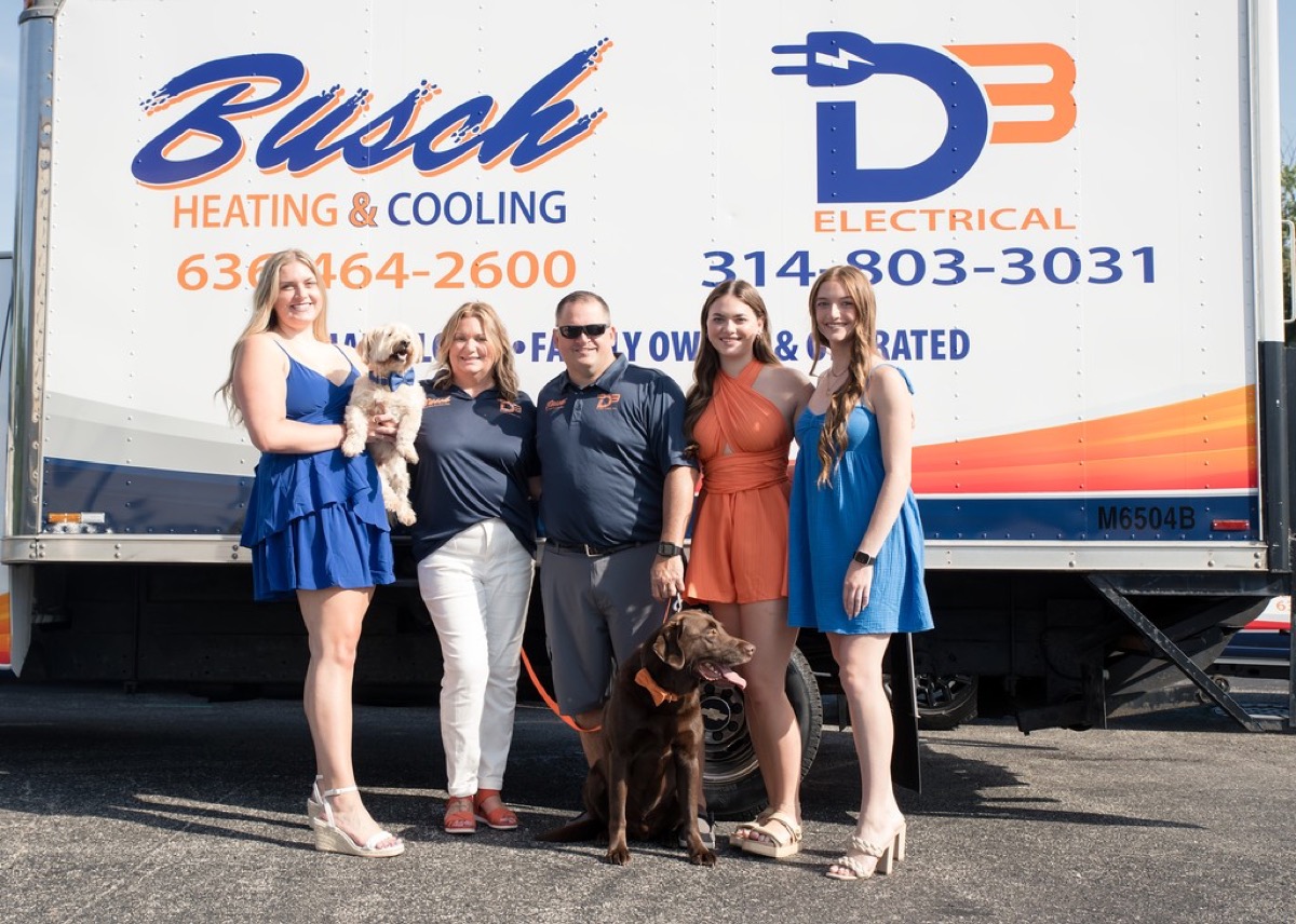 The Busch family - owners of D3 Electrical and Busch Heating & Cooling
